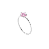 Sterling Silver Cubic Star Nose Ring - Silver