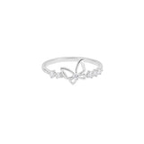 Sterling silver Butterfly Sparkle Ring