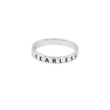 Sterling silver Fearless Ring