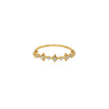 Sterling silver Meteor Ring - Gold