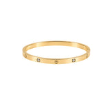 Elle Love Cubic Bangle - Gold