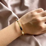 Elle Love Cubic Bangle - Rose gold