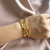 Chloe nail bangle - Silver