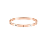 Elle Love Cubic Bangle - Rose gold
