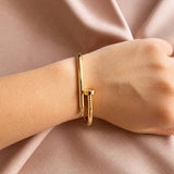 Chloe nail bangle - Silver