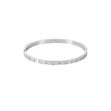 Stainless Steel Galaxy Bangle - Silver