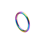Segment hoop clicker - Rainbow - 16g