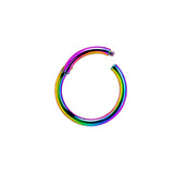 Segment hoop clicker - Rainbow - 16g