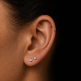 Surgical steel horse shoe - Ball - Silver - 16g