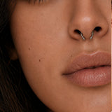 Surgical steel horse shoe - Spike - Silver - 16g