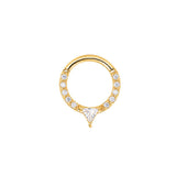 Prism Cubic Clicker hoop - Gold - 16g