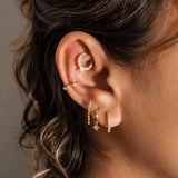 Prism Cubic Clicker hoop - Gold - 16g