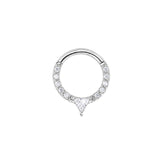 Prism Cubic Clicker hoop - Silver - 16g