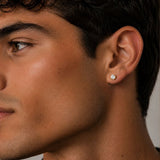 Stainless Steel Cubic Stud - Gold