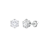 Stainless Steel Cubic Stud - Silver