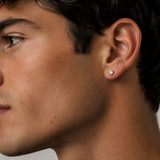 Stainless Steel Cubic Stud - Silver