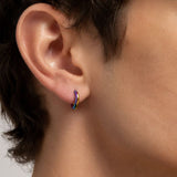 Stainless steel 3mm plain hoops - Assorted