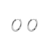 Stainless steel 3mm plain hoops - Silver