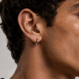 Stainless steel 3mm plain hoops - Silver
