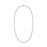 Stainless steel Cuban Curb linked chain (3mm) - Silver