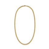 Stainless steel curb linked chain (6mm) - Gold