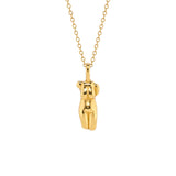 Stainless steel Female form necklace