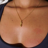 Stainless steel Female form necklace