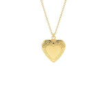 Stainless steel Vintage Heart locket - Gold - Small