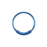 Surgical Steel Endless Nose Ring - Blue