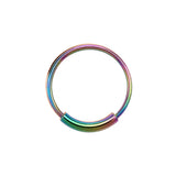 Surgical Steel Endless Nose Ring  - Rainbow