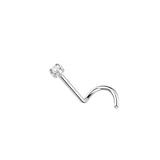 316L Surgical steel twist nose stud - Silver