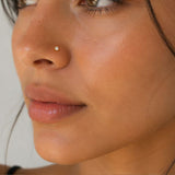 316L Surgical steel twist nose stud - Silver