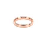 Stainless steel 4mm plain band ring - Rose Gold