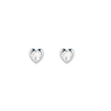 Ted Baker Jewellery - Crystal Heart Studs - Silver