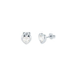 Ted Baker Jewellery - Crystal Heart Studs - Silver