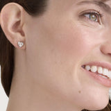 Ted Baker Jewellery - Crystal Heart Studs - Silver