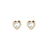 Ted Baker Jewellery - Crystal Heart Studs - Gold