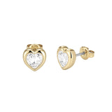 Ted Baker Jewellery - Crystal Heart Studs - Gold