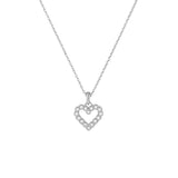Ted Baker Jewellery - Amore Crystal Halo Heart Necklace - Silver