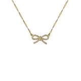 Ted Baker Jewellery - Ribah Crystal Ribbon Necklace - Gold