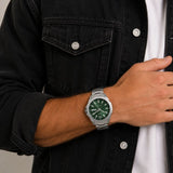 Timex - Essex Watch - Silver/Emerald
