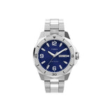 Timex - Essex Avenue 46 Watch - Silver/Blue