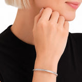 Guess -  Cubic Paved Bangle - Silver