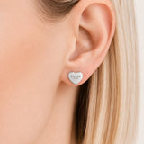 Guess Jewellery - Plain Heart studs - Silver
