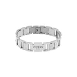Guess - Flat Plate & Crystals Bracelets - Silver