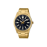 Casio - Analogue Gold + Black Bezel Watch