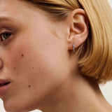 Ted Baker Jewellery - Helpie Crystal Hoops - Silver
