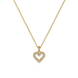 Ted Baker Jeweller - Amore Crystal Halo Heart Necklace - Gold