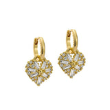 Ted Baker Jewellery - Cherish Crystal Heart Huggies - Gold